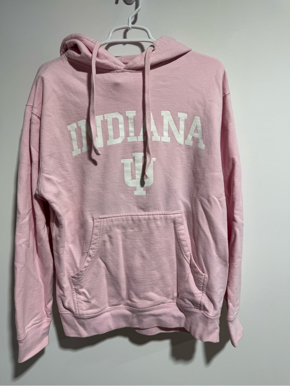 Indiana Pink Hooded Sweatshirt - Women's Pullover Hoodie Size M